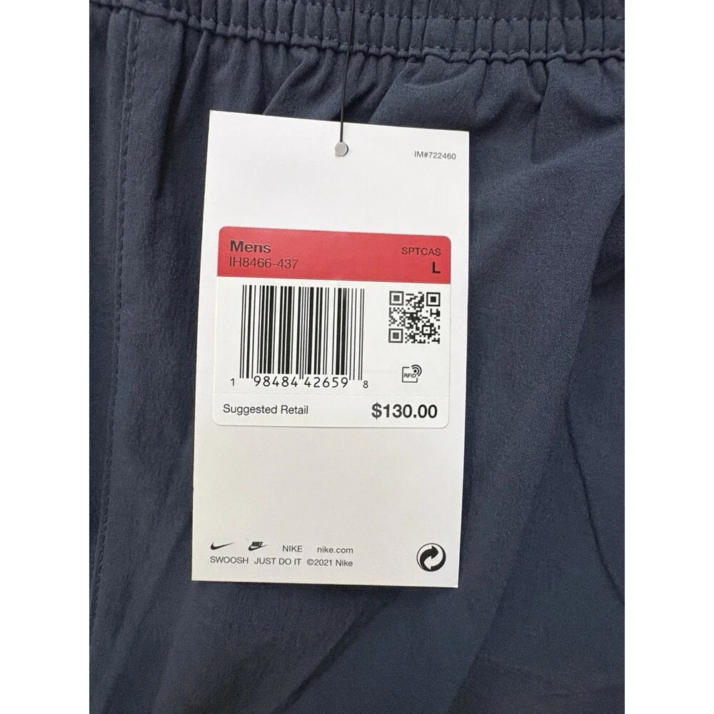 Nike Tech Woven Oversized Stacked Pants Blue Brown Men’s Sz Large IH8466-437